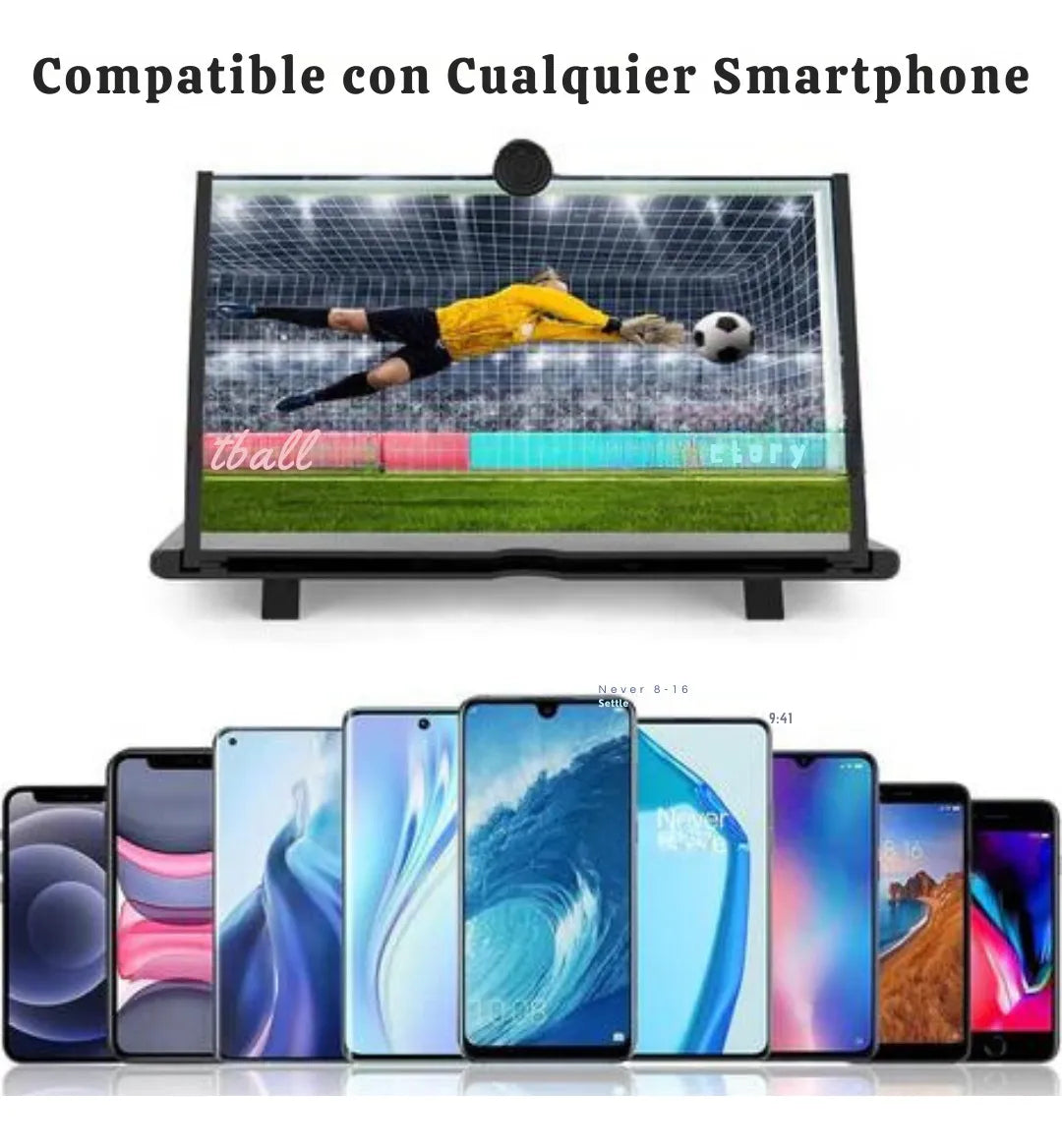 Focus Pro 14'' Pulgadas Super Hd Pantalla Amplificadora Celular
