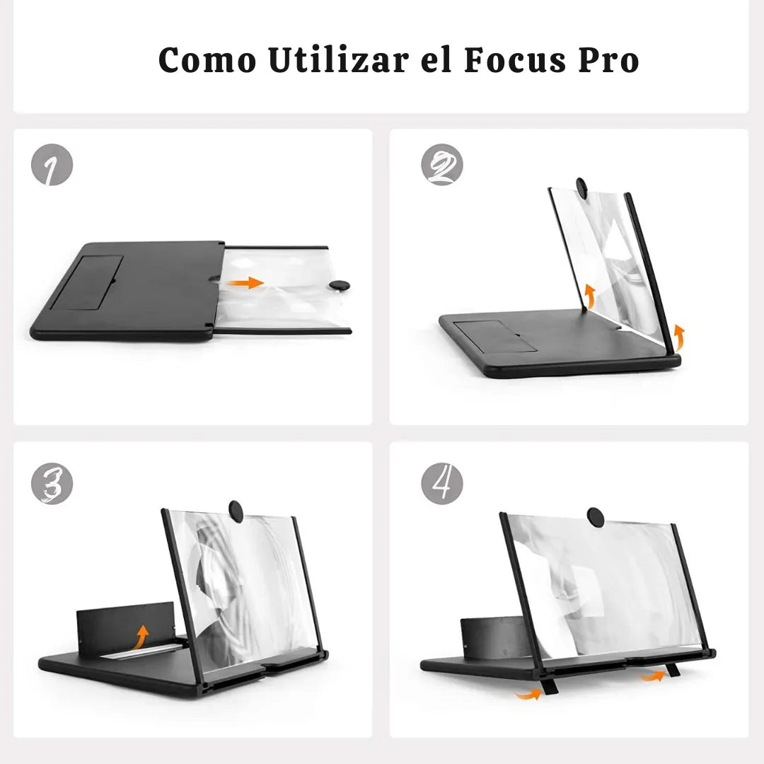 Focus Pro 14'' Pulgadas Super Hd Pantalla Amplificadora Celular